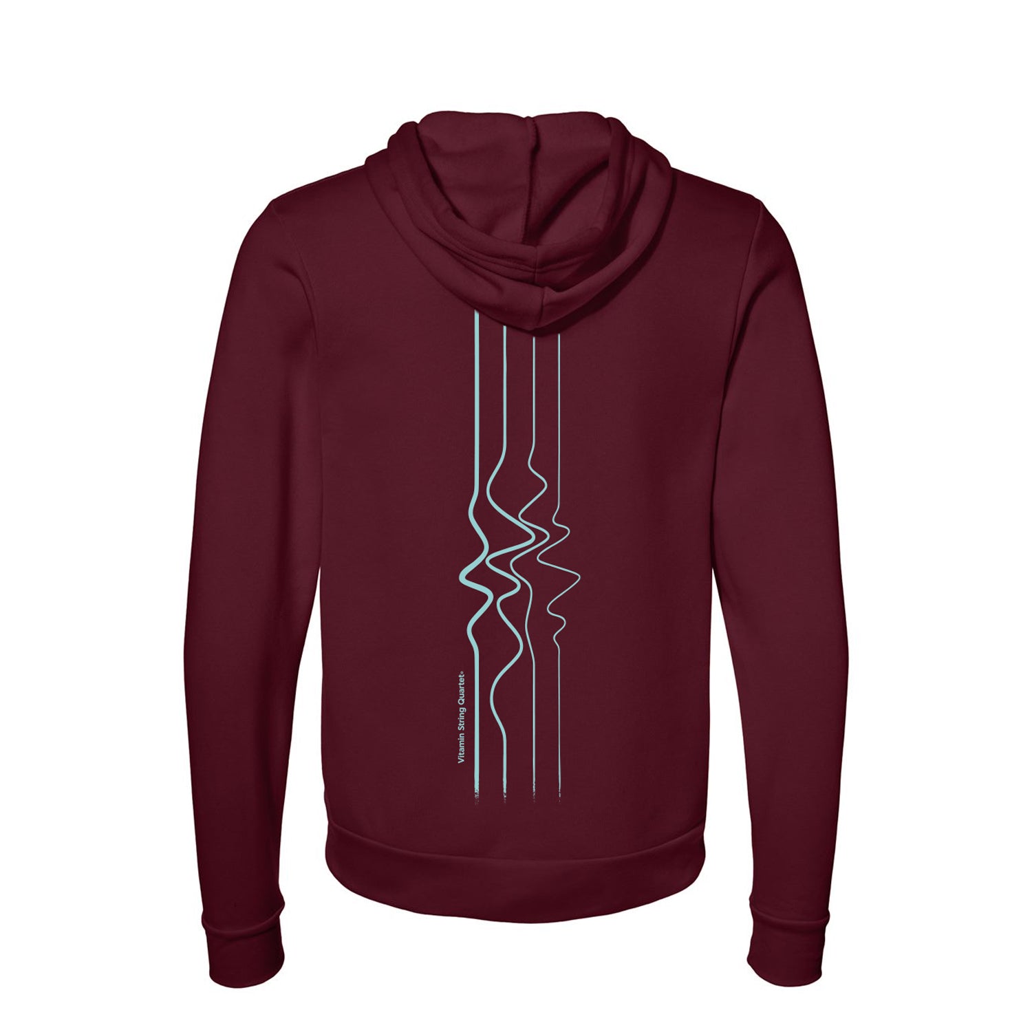 back of vitamin string quartet hoodie
