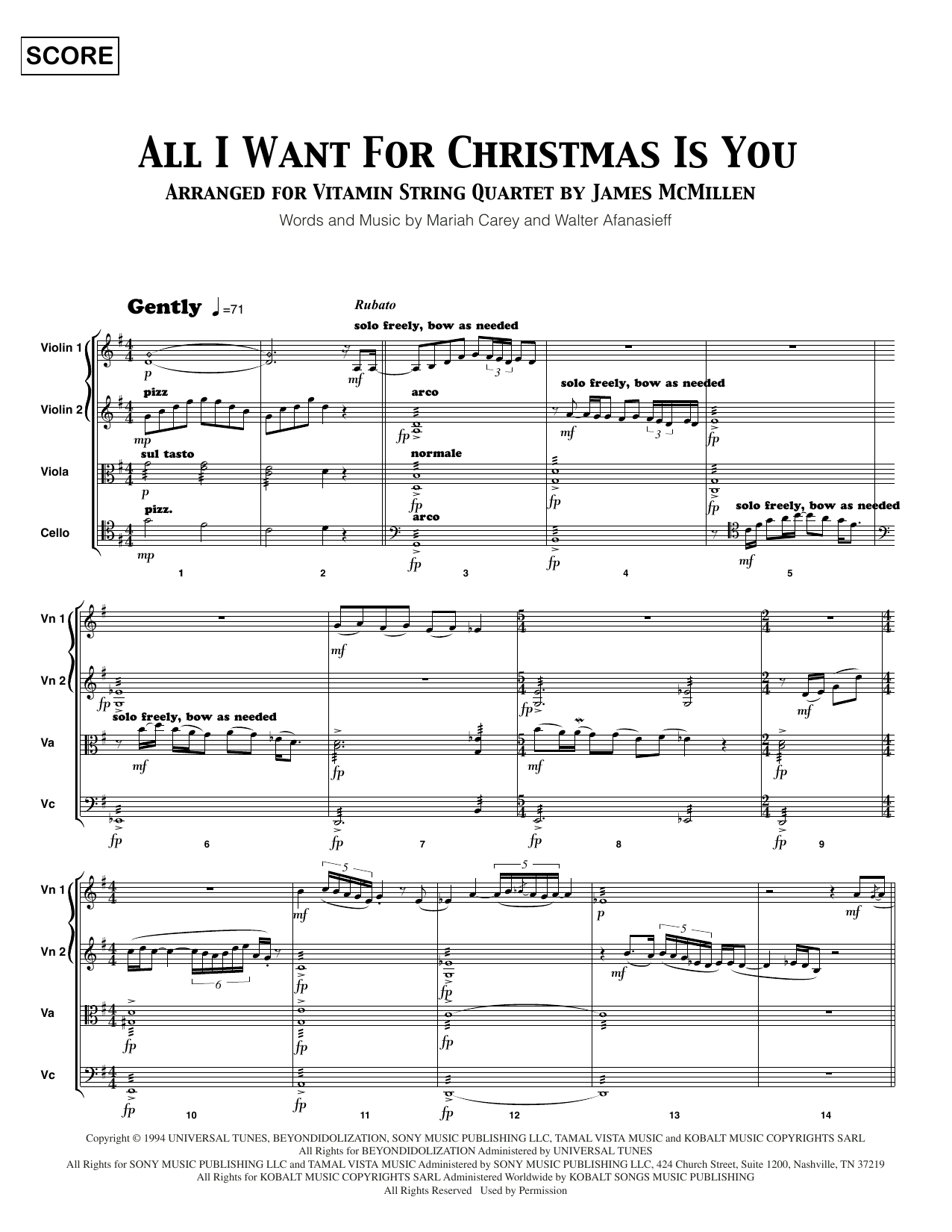 Shop All I Want For Christmas Is You Digital Sheet Music Online