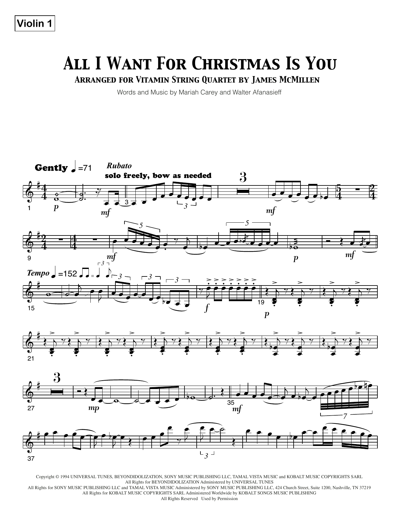 Shop All I Want For Christmas Is You Digital Sheet Music Online