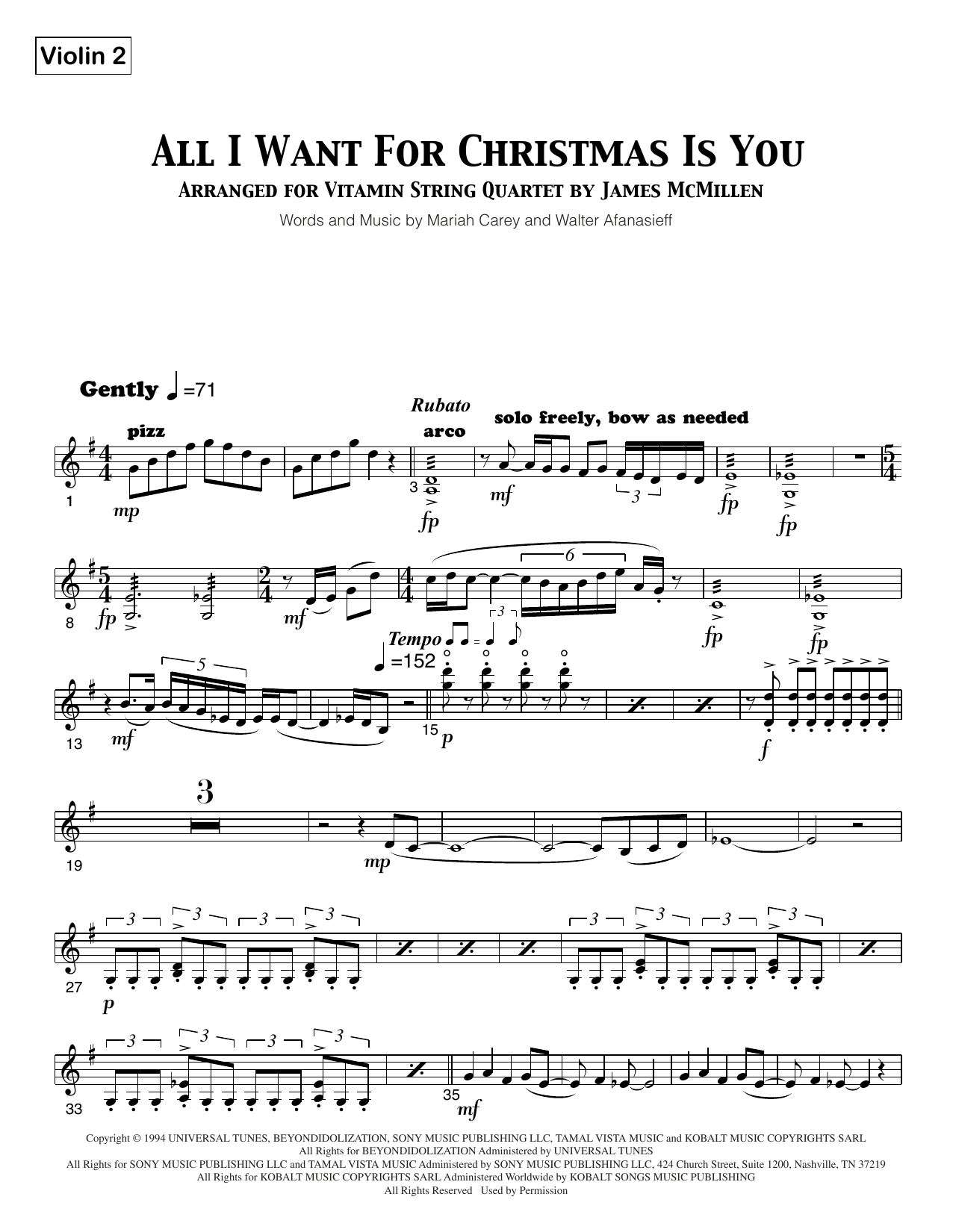 Shop All I Want For Christmas Is You Digital Sheet Music Online