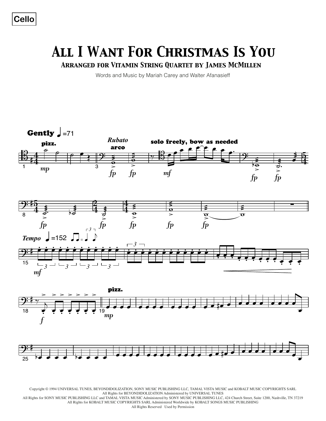 Shop All I Want For Christmas Is You Digital Sheet Music Online