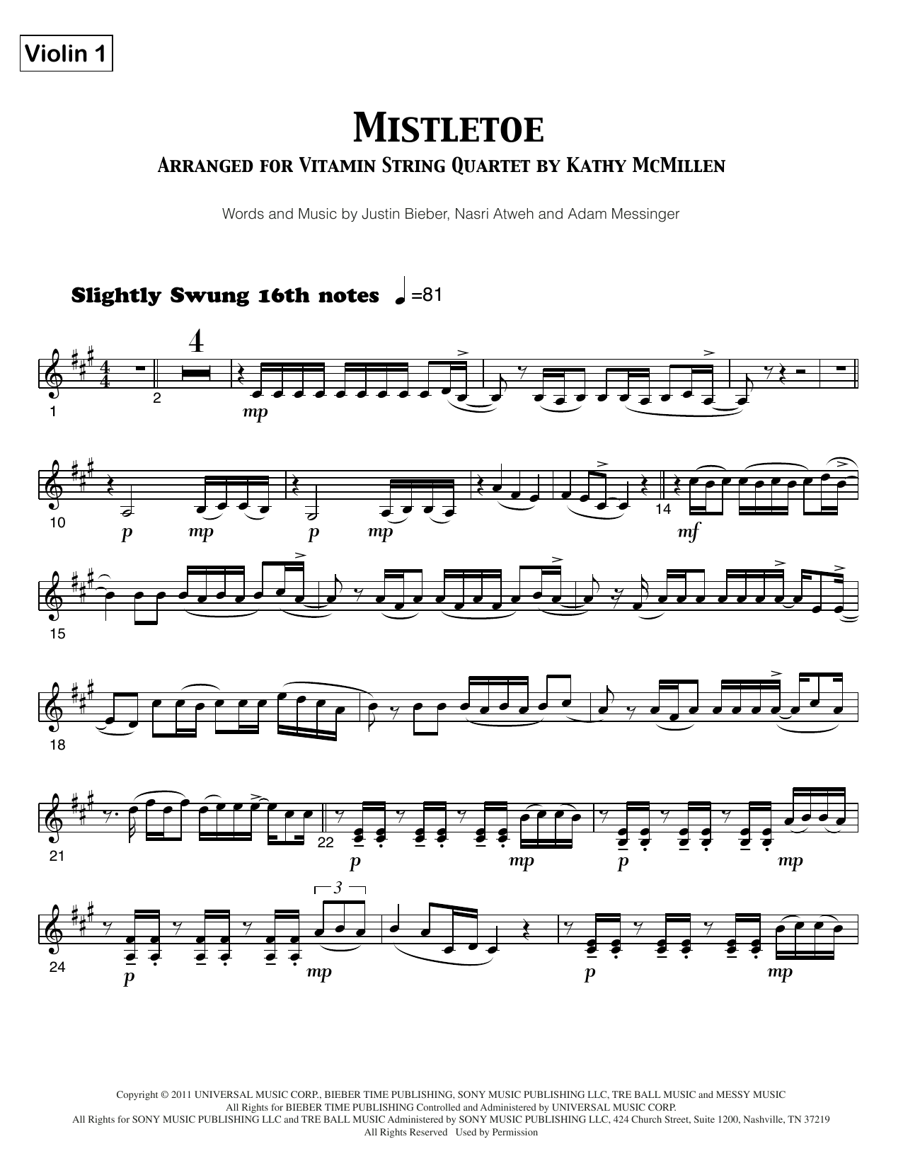 Mistletoe (Sheet Music)