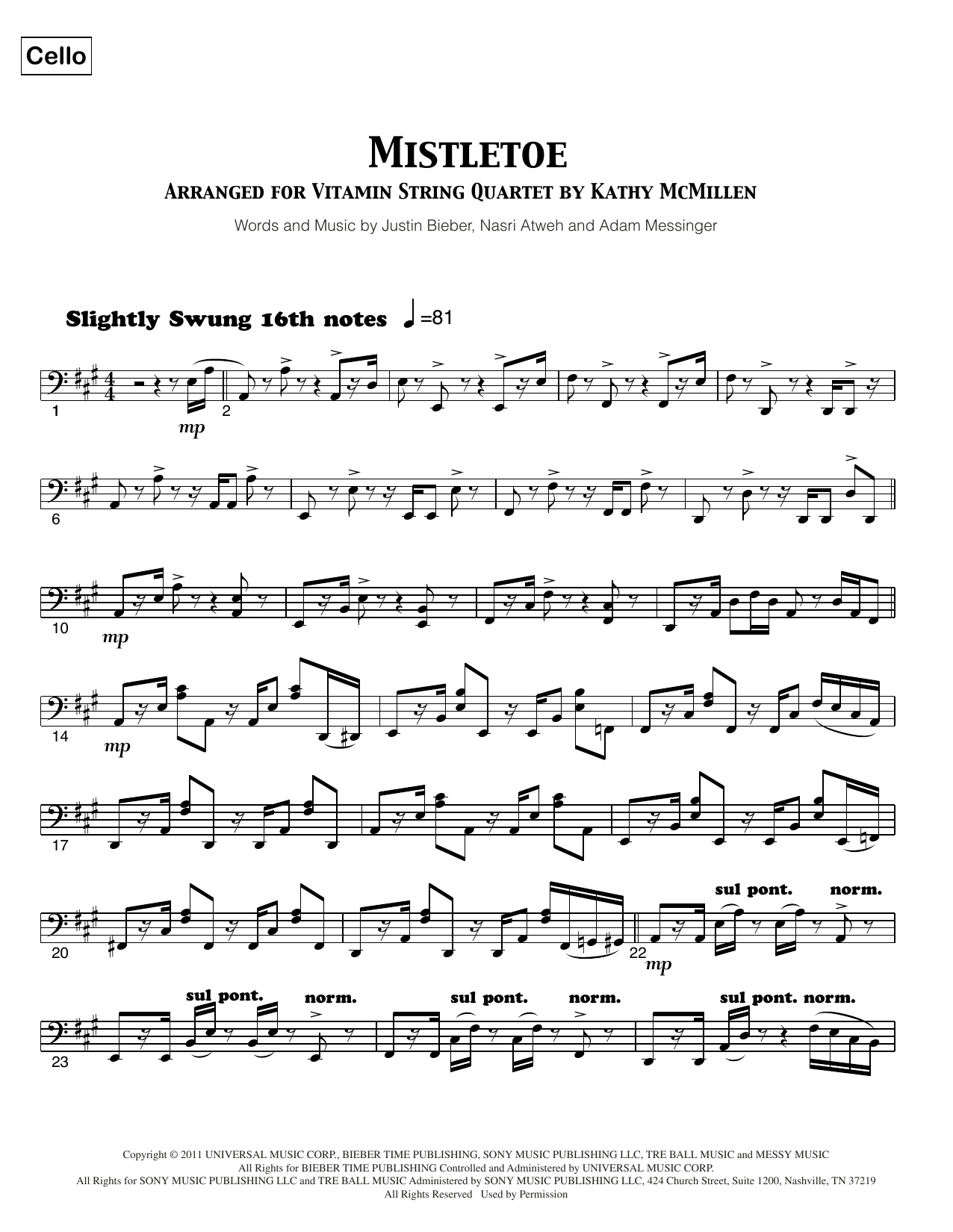 Mistletoe (Sheet Music)