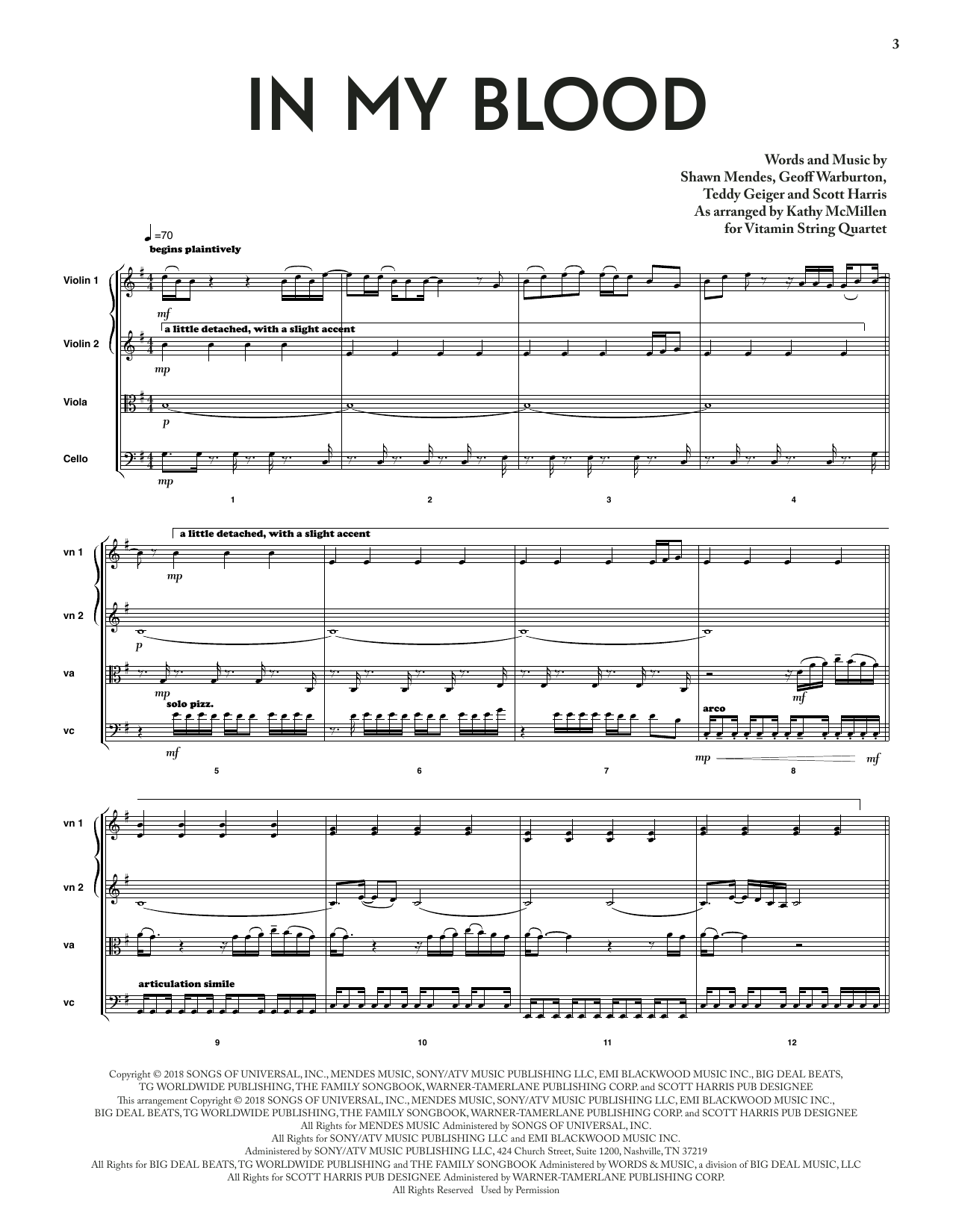 Bridgerton Sheet Music for In My Blood