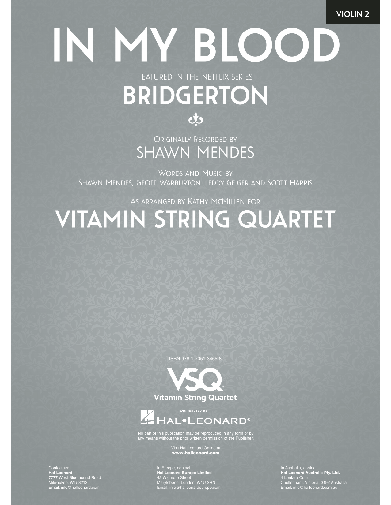 Bridgerton Sheet Music for In My Blood