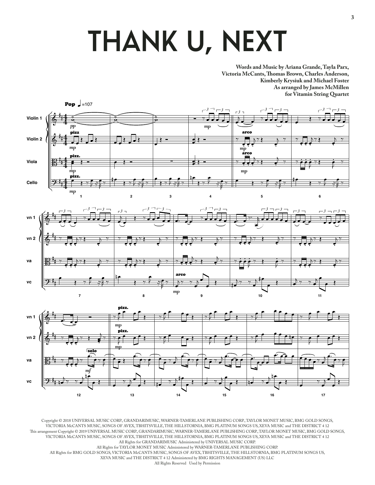 Bridgerton Sheet Music for thank u, next