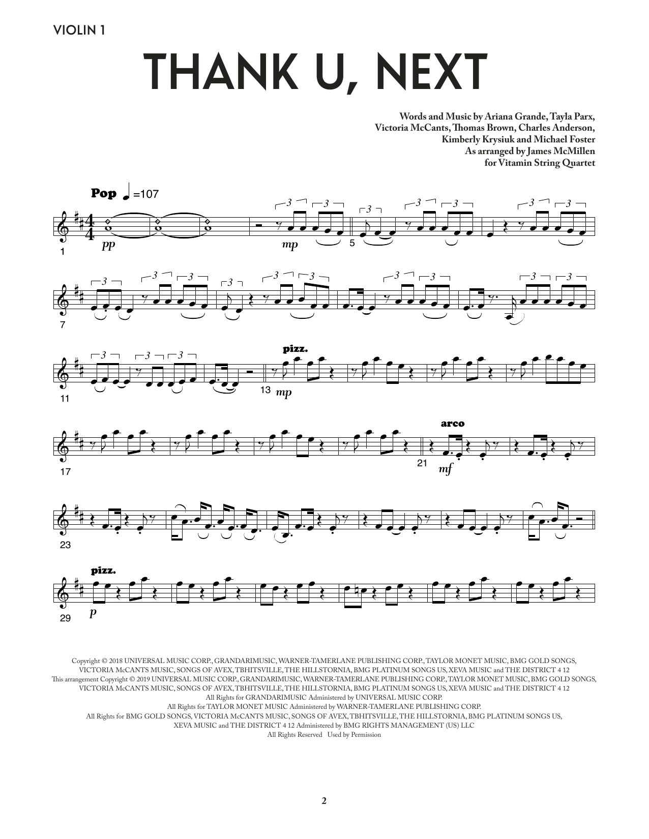 Bridgerton Sheet Music for thank u, next